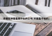 币圈区块链是做什么的公司[币圈是干啥的]